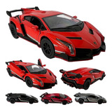 Carro Miniatura Lamborghini Veneno Carrinho De Ferro Coleção