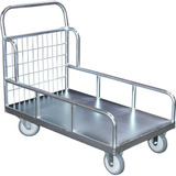 Carro Plataforma 60x100 Cm Em Chapa Aço Com Abas Carga 300kg