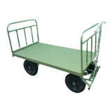 Carro Plataforma Chapa De Aço 150 Cm X 80 Cm 02 Grades 600kg