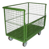 Carro Plataforma Chapa De Aço Fechado 1200x650x900 Cap. 500k