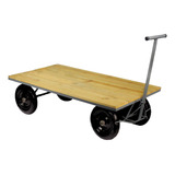 Carro Plataforma Em Madeira 150cm Até 800 Kg - Powertrans