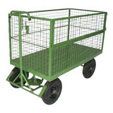 Carro Plataforma Fechado Em Tela 1500 X 800 X 700 - Cap 800k