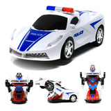 Carro Robô Policial Transformers Com Movimento