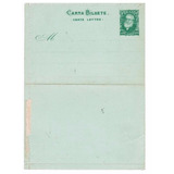 Carta Bilhete Novo 1884 Cb 4