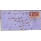 Carta Circulada Inglaterra C/escrita 1865 2