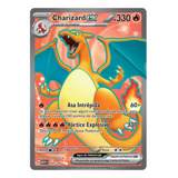 Carta Pokémon Charizard Ex Full Art Escarlate Violeta 151