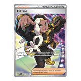Carta Pokémon Citrina Full Art Obsidiana Em Chamas