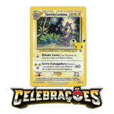 Carta Pokémon Toxtricity Luminoso Foil Celebrações