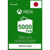 Cartão 5000 Ienes Para Xbox Store