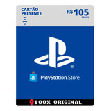 Cartão Card Playstation Store 105 Reais