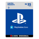 Cartão Card Playstation Store 35 Reais