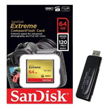 Cartão Compact Flash Cf 64gb Sandisk Extreme Pro 160mbps