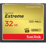Cartão Compact Flash Sandisk Extreme 32gb - 120mb/s