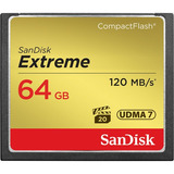 Cartão Compact Flash Sandisk Extreme 64gb