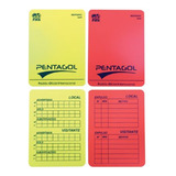 Cartão De Arbitro Futebol Campo Society Pentagol Oficial