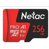 Cartão De Memória 256 Gb P500 Pró Netac Sdxc V30 A1 Lacrado