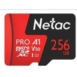 Cartão De Memória 256 Gb P500 Pró Netac Sdxc V30 A1 Lacrado