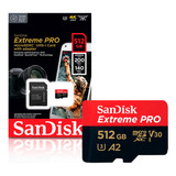 Cartão De Memoria 512gb Micro Sd Cl10 200mb/s Extreme Pro