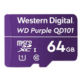 Cartão De Memória 64gb Micro Sd Wd Purple Intelbras