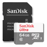 Cartão De Memória 64gb Para Samsung Sandisk Ultra Original