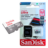 Cartão De Memória 64gb Ultra Microsd/sdhc/sdxc