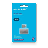 Cartão De Memória 8 Gb E Pendrive Usb 2.0 2 Em 1 Mc161
