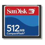 Cartão De Memória Compact Flash Sandisk 512mb Cf