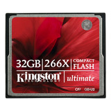 Cartão De Memória Compactflash Kingston 32gb 266x Me