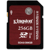 Cartão De Memoria Kingston 256gb Classe 10 Sdxc Uhs-i U3