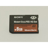 Cartão De Memoria Memory Stick Ms Pro-hg Duo 8gb Psp Sony