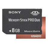Cartão De Memória Memory Stick Pro Duo 8gb / Psp Sony