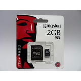 Cartão De Memoria Micro Sd 2gb Kingston Com Adptador