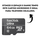 Cartão De Memória Micro Sd 64gb