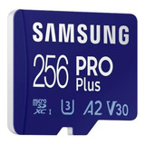 Cartão De Memória Micro Sd Samsung Pro Plus 256gb 4k