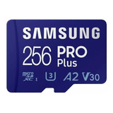 Cartão De Memória Micro Sd Samsung Pro Plus 256gb 4k 