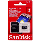 Cartão De Memória Micro Sd Sandisk 16gb Original Envio 24h