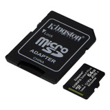 Cartão De Memória Microsd 64gb Adaptador