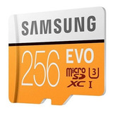 Cartão De Memória Samsung Evo Micro Sdxc 256gb (classe 10)