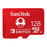 Cartão De Memória Sandisk 128gb Nintendo Switch 128gb