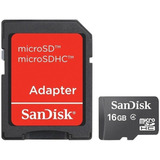 Cartão De Memoria Sandisk 16gb Micro