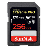 Cartão De Memória Sandisk 256gb Extreme