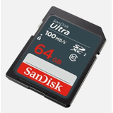 Cartão De Memória Sandisk Ultra 64gb 100mb/s Full Hd Sdxc Nf