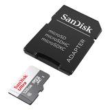 Cartão De Memória Sandisk Ultra Com Adaptador 128gb Micro Sd