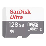 Cartão De Memória Sandisk Ultra Com Adaptador Sd 128gb