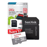 Cartão De Memória Sandisk Ultra Micro Sdhc 32gb Classe 10