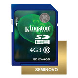 Cartão De Memória Sd Sdhc 4gb / Sony Dsc-w630