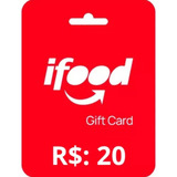 Cartão De Prsesente Ifood R$20