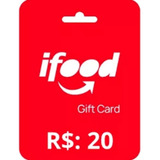 Cartão Digital Ifood R$20 - Gift Card Perfeito Para Presente