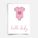 Cartão Fofo Mensage Recém Nascido Maternidade