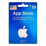 Cartão Gift Card App Store $20 Dólares - Itunes Apple Usa